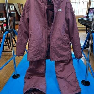 The North Face Burgundy Outerwear Set